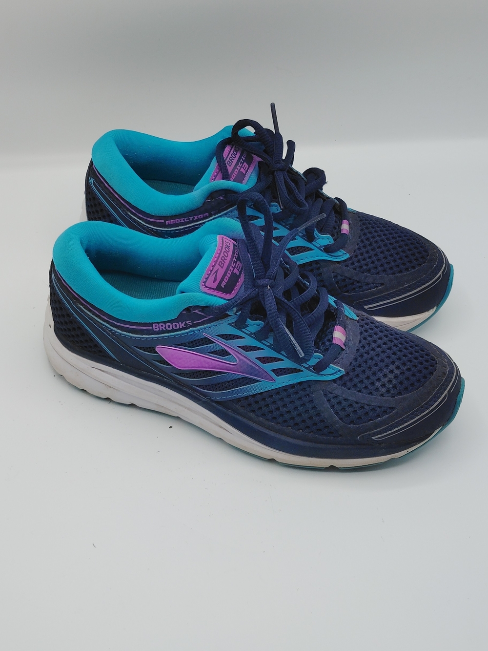Brooks Women’s Navy & Teal Running Shoes with Purple Accents